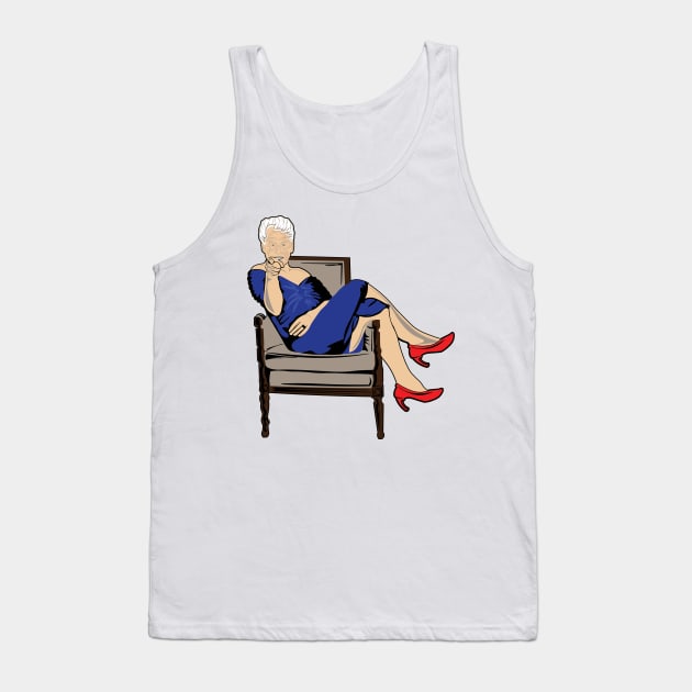 BIll Clinton In Blue Dress Tank Top by CabalCollection